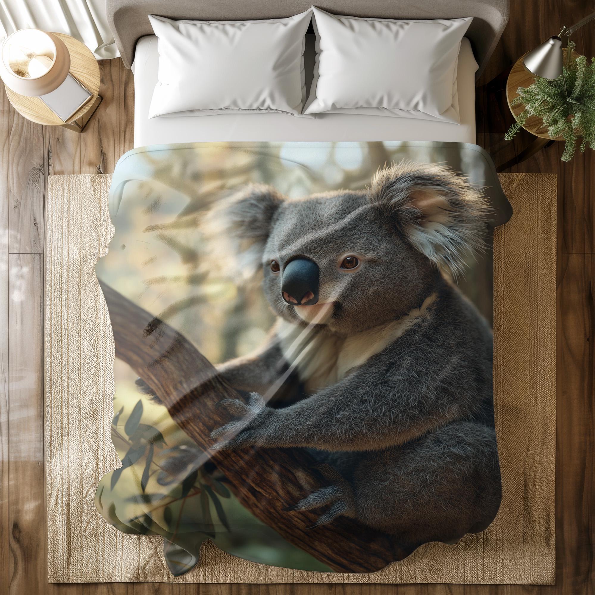 Koala Throw Blanket – Soft and Warm Travel Blanket With Adorable