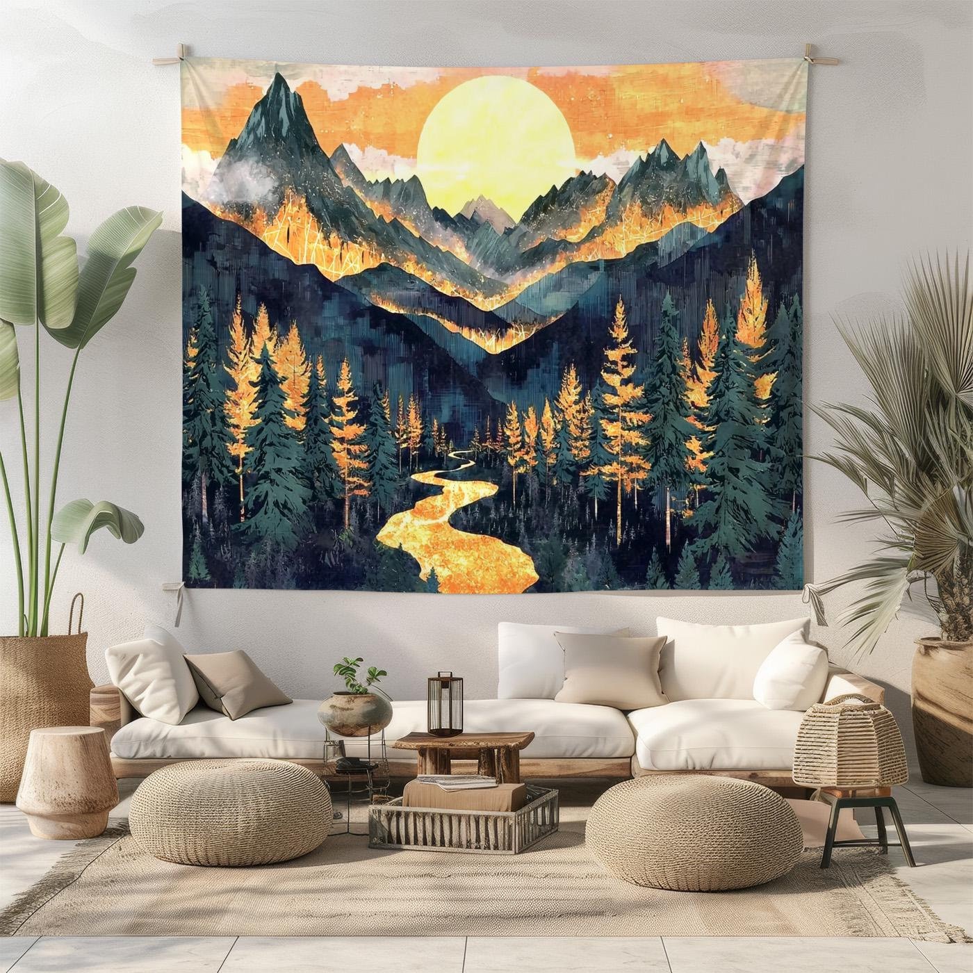 Scenic wall tapestry sale