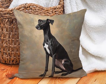 BAGEYOU Federa per cuscino personalizzata con cane a pois divertente pitbull che sbircia bufalo check plaid