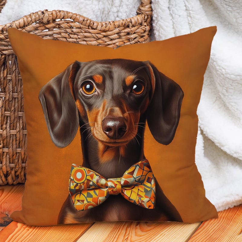 Cozy Dachshunds Quilted Pillow Case NCU0LDH369