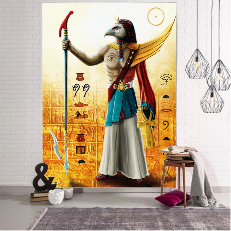Egyptian Tapestry the Ancient Egypt Mythology Egyptian Gods Wall