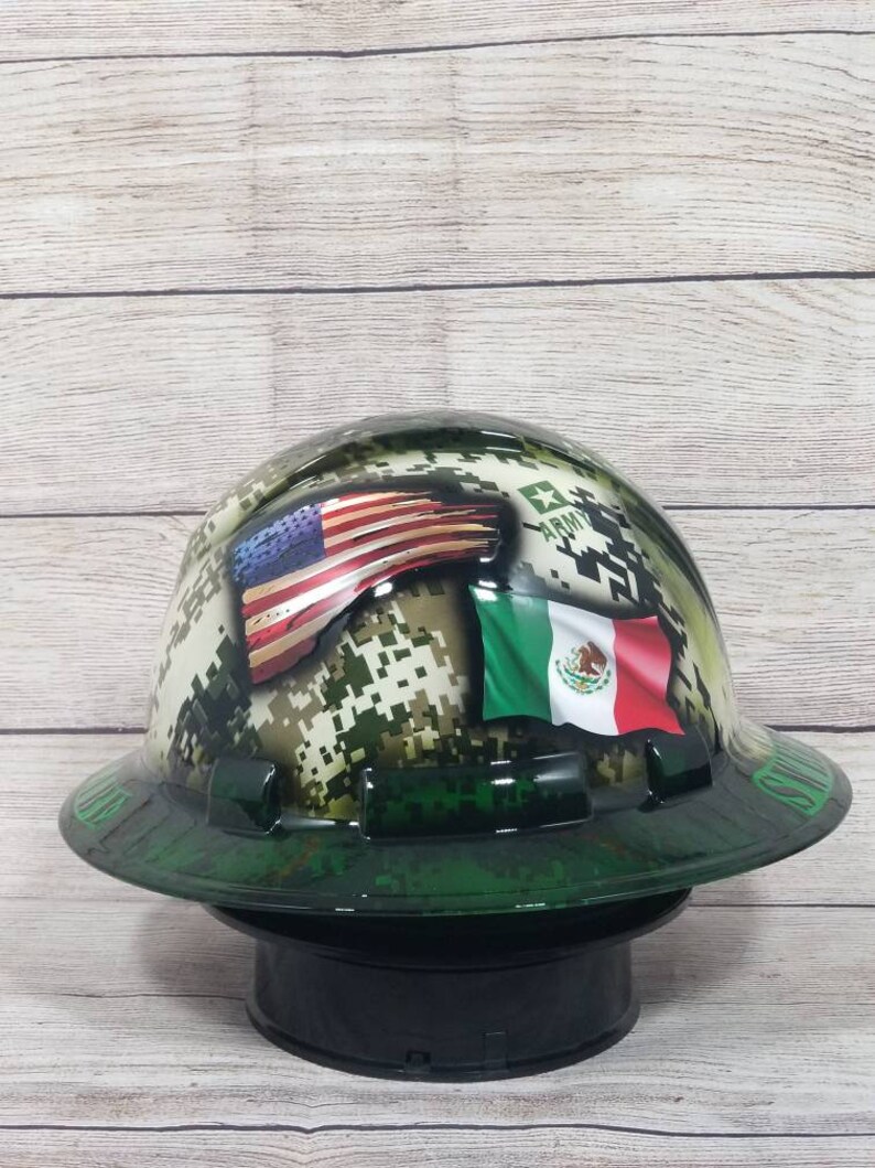 USMC full brim custom hard hat Etsy