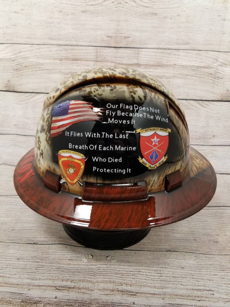 US NAVY Full Brim Custom Hard Hat Etsy