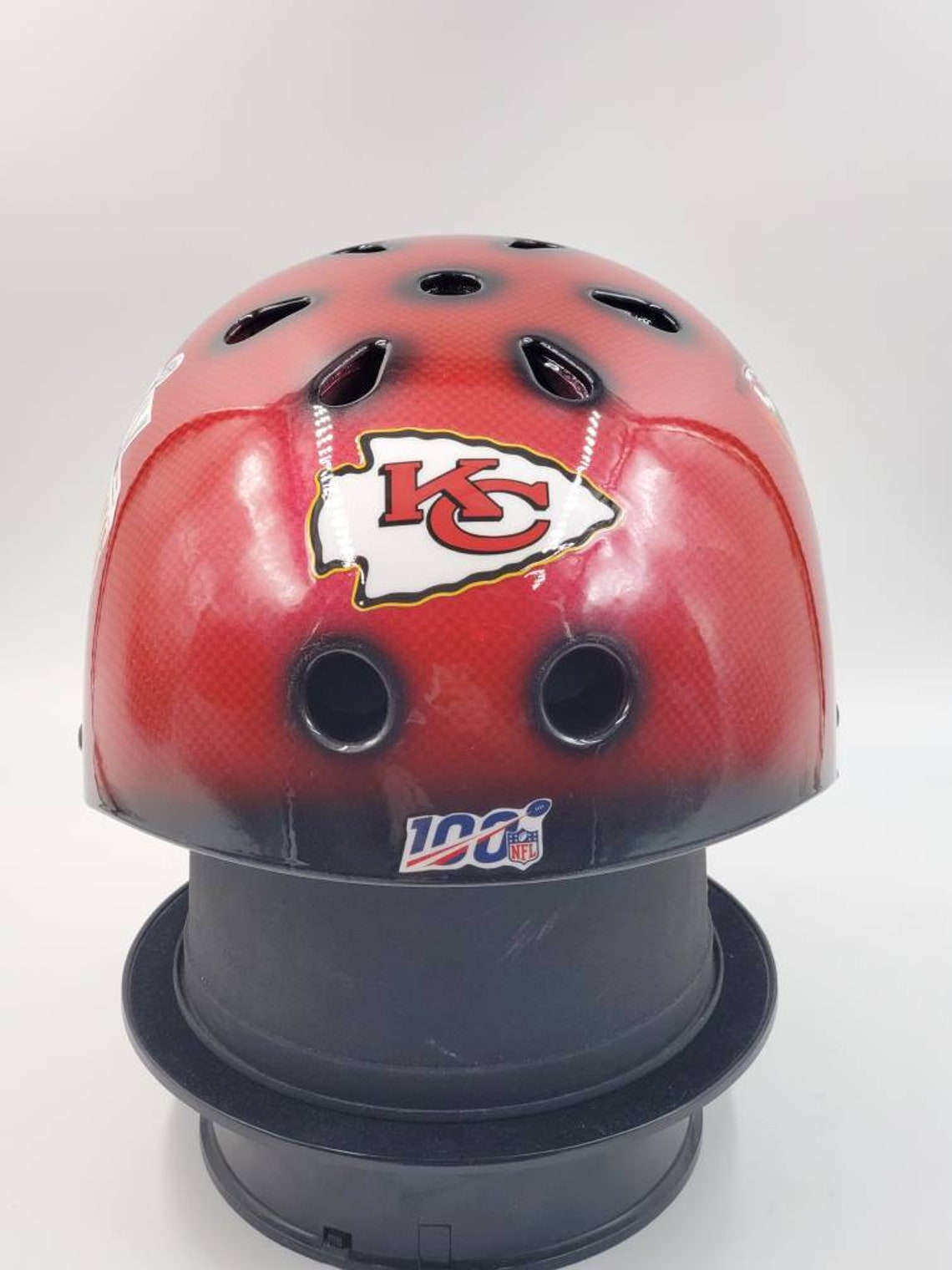 Kansas City Chiefs Full Brim Custom Bike Helmet | Etsy