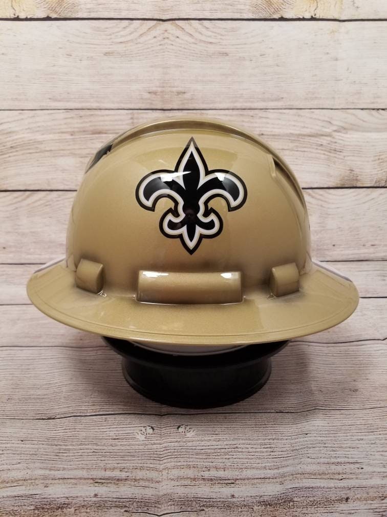 LSU and Saints Custom Full Brim Hard Hat Etsy