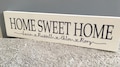 Shabby chic personalised home sweet home Free Standing Personalized Wooden Sign