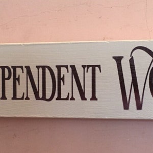 Gindependent Wooden Hanging Sign Free standing Plaque