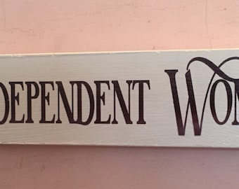 Gindependent Wooden Hanging Sign Free standing Plaque