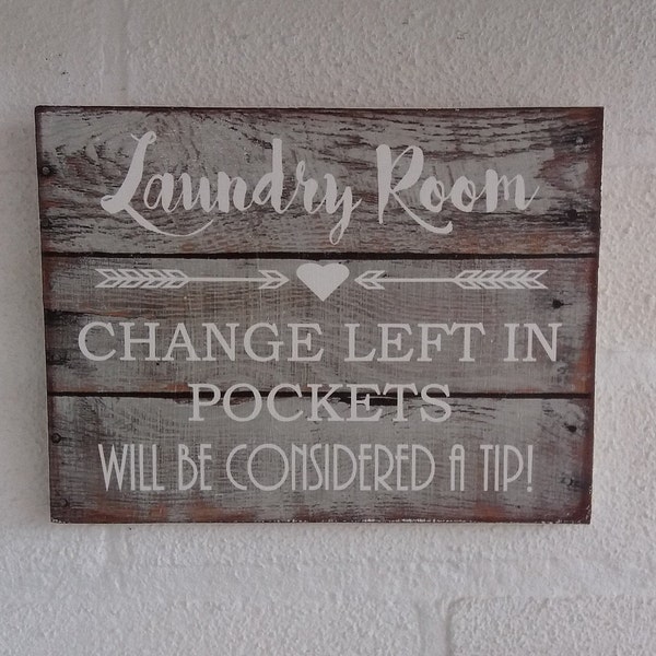 Rustikale Waschraum Änderung wird als Tipps Spaß Plaque Holzschild betrachtet werden