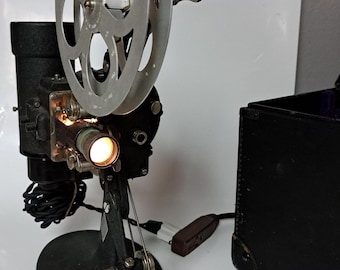 Vintage Art Deco 1920s Bell & Howell Filmo 57 A Movie Projector, Case, Steampunk
