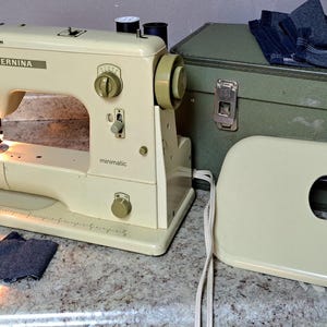 Vintage Bernina 707 Sewing Machine Extension Table Carrying Case Used Works As Designed!