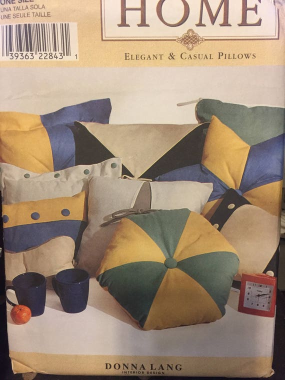 Simplicity Home Patterns 8662 Pillows And 7236 Pillow Etsy