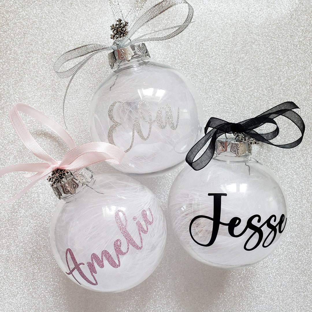 Personalised christmas bauble photo etsy