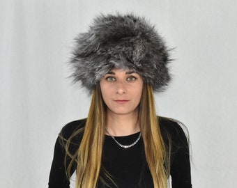 Fur Hat | Silver Fox Fur Hat  | Russian Fur Hat | Natural Fox Fur Hat | Winter Hat For Women | Gift For Her