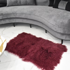 Mongolian Fur Rug  | Fur Throw   | Fur Throw Blanket | Handmade Fur Throw