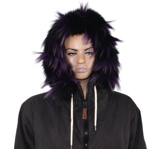 Fur Trim For Hood | Natural Fox Fur Stripe For Hood | Detachable Fur trim Hood | Fur Collar
