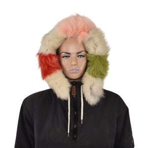 Fox Fur Hood Trim | Fox Fur Stripe For Hood | Detachable Fur trim Hood | Fur Collar