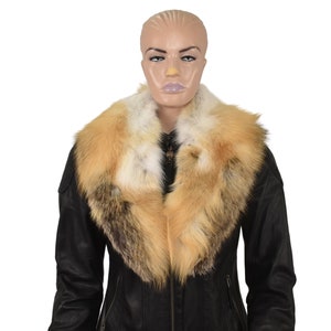 Fox Fur Collar,Natural Fur collar, Neck Wrap, Fur Scarf. Fur Wrap, Handmade Fur Collar