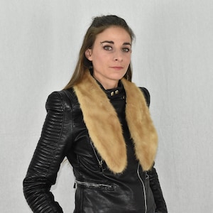 Mink Fur Tie | Mink Fur Scarf  | Fur collar  | Luxury Fur gift For Her | Mink Fur Collar Tie