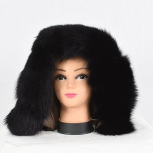 Fur Trim  Hood | Black Fur Stripe | Fur collar | Hood Trim detachable | DIY Hood Fur Trim