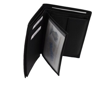 Carteira de couro real para homens, carteira moderna para homens, aniversário, presente de aniversário