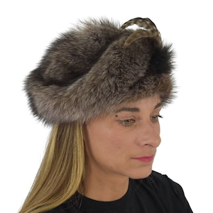 Vintage Fur Hat | Raccoon Fur Hat  | Russian Fur Hat | Fur Cap | Winter Hat For Women | Gift For Her