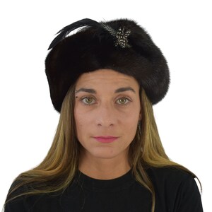 Luxury Fur Hat | Mink Fur Hat  |  Fur Hat | Vintage Brown Mink Hat | Winter Hat For Women | Gift For Her
