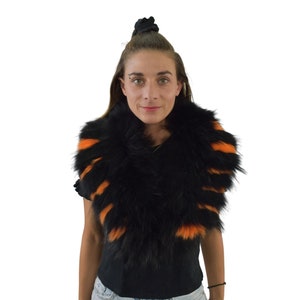 Fox Fur Collar, Natural  Fur collar. Neck Wrap, Fur Scarf. Fur Wrap, Handmade Fur Collar