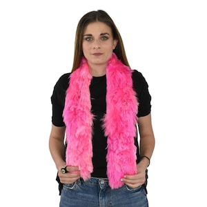 New Real Natural Foux collor tibet lamb Fur Scarf