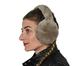 Ear warmers | Brown Fur Earmuffs | Fluffy Fur Ear Warmer | Earmuffs Women | Head Accessories, Holiday Gift