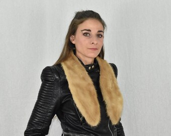 Mink Fur Tie | Mink Fur Scarf  | Fur collar  | Luxury Fur gift For Her | Mink Fur Collar Tie
