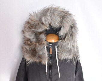 Detachable Fur Trim For Hood |Fox  Fur For Hood | Fox Fur Collar |  Fur Scarf | Fur For Parka