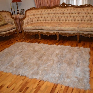 Mongolian Fur Throw |  Fur Blanket Throw  | Natural  Fur  Blanket | Fur Throw | Fluffy Fur blanken Ideal For Your home decor