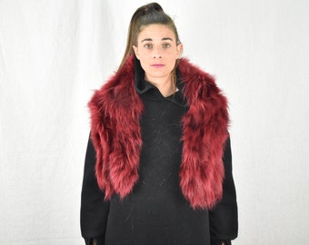 Luxury Red Fox Fur Collar- Scarf