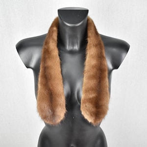 Fur Tie | Mink Fur Scarf  | Fur collar  | Luxury Fur gift For Her | Mink Fur Collar Tie
