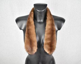 Fur Tie | Mink Fur Scarf  | Fur collar  | Luxury Fur gift For Her | Mink Fur Collar Tie