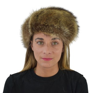 Beige Fur Hat | Raccoon Fur Hat  | Russian Fur Hat | Fur Cap | Winter Hat For Women | Gift For Her