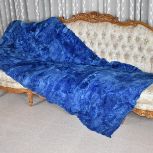 Shearling Fur Blanket Throw Cover | Sheapskin Fur bedspread | Sheepskin Fur Rug | luxury Fur Carpet