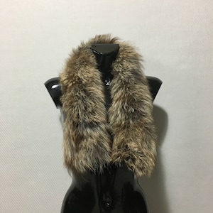 Genuine Fox Fur Collar / scarf,  Fur neck warmer, 100% real fox fur collar