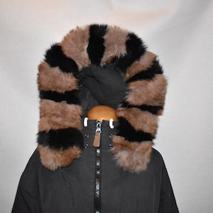 Detachable Fur Trim For Hood | Fur For Hood | Fox Fur Collar | Fur Strip For jacket hood | Fur Scarf | Fur For Parka