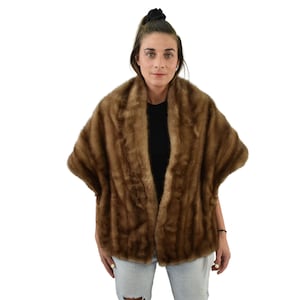 Mink Fur Stole / Mink Fur Shawls / Luxury fur etole / Bride fur Etole /Mink Fur Wraps / Gift For Her