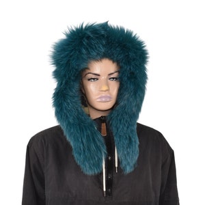 Fox Fur  Trim  | Natural Fox Fur Stripe For Hood | Detachable Fur trim Hood | Fur Collar
