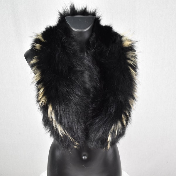 Large Fur Collar, Fox Fur  Collar,  Fur Coat  Collar , Detachable Collar , Luxury Gift For Her , Special Fur Collar For Fackets And Coats