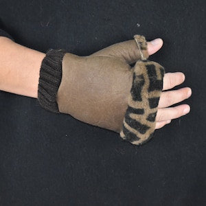 Shearling fingerless gloves | Sheepskin Gloves | Fur Gloves | Gift For her