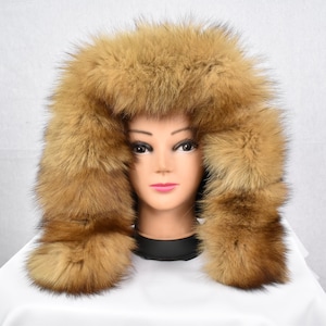 Detachable Fur Trim  For Parka | Fox Fur Trim For hood | Gold Fur For Hood |  Fur collar  | Hood Trim detachable | DIY Hood Fur Trim