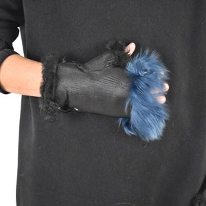 Shearling fingerless gloves | Sheepskin Gloves | Fur Gloves | Gift For her