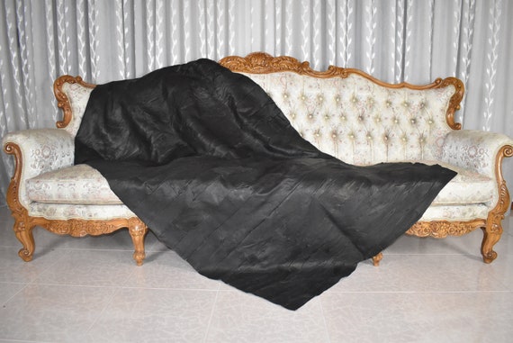 Throws for black leather sofa sale