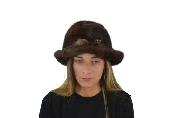 Luxury Fur Hat | Mink Fur Hat | Bucket Fur Hat | Vintage  display picture 2