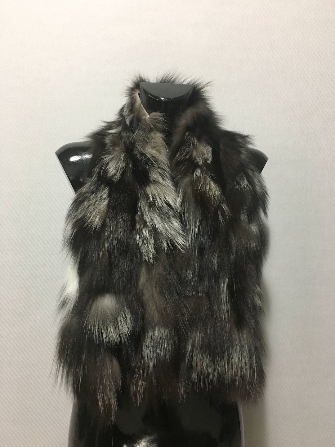 Silver Fox Fur Collar Scarf - Etsy