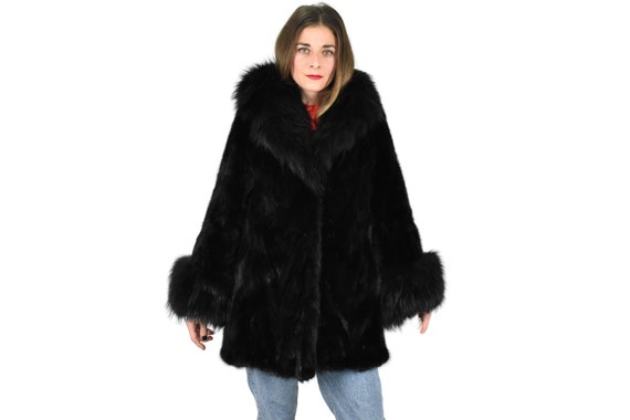 Elegant Black Real Mink Fur Collar. s-l400.jpg main image 3